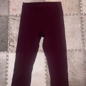 Lululemon cropped leggings size 8